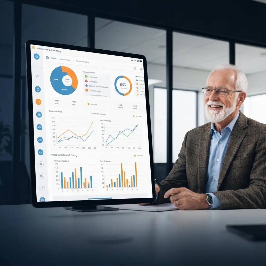 Digital dashboard showing predictive lead scoring metrics for sales prioritization